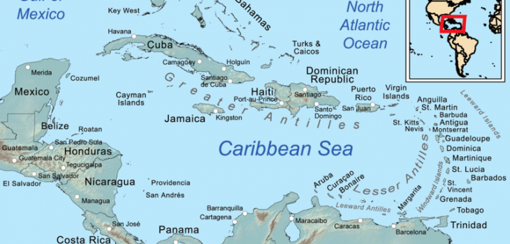 Où est les Caraïbe ?