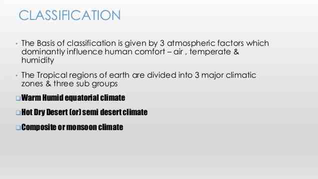 Quel est le rôle du climat ?