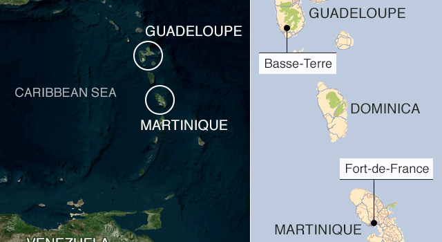 Qui a découvert la Martinique et la Guadeloupe ?